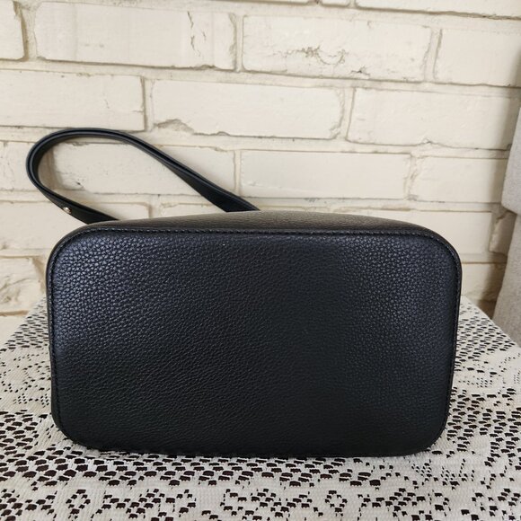 Like New Kate Spade NY Marti Black Bucket Leather Shoulder Bag - Picture 8 of 13